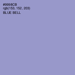 #9998CB - Blue Bell Color Image